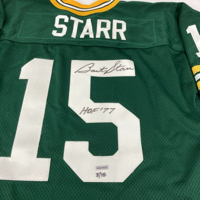 Bart Starr "1956-1971" Signed Green Bay Packers Jersey UDA Upper Deck COA 15/15