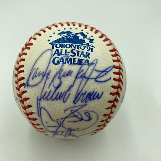 1991 All Star Game Team Signed Baseball Cal Ripken Jr. Kirby Puckett JSA COA