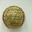 1958 New York Yankees World Series Champs Team Signed Baseball JSA COA