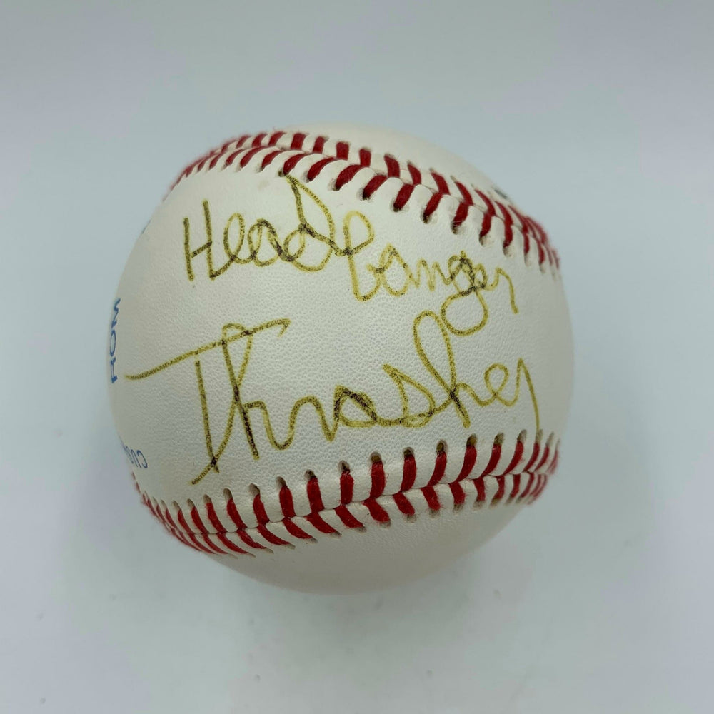 Headbanger & Thrasher Signed Autographed Baseball WWE Wrestling With JSA COA