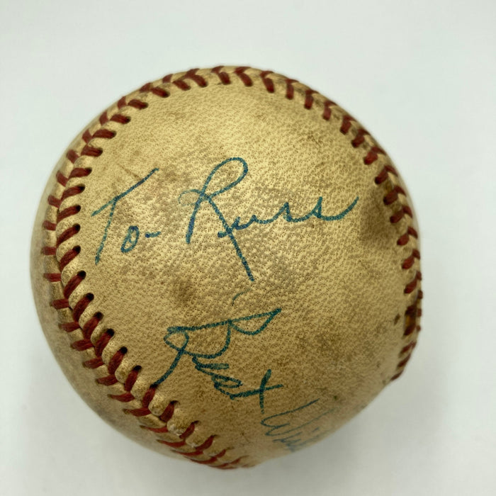 Red Ruffing Single Signed American League Baseball PSA DNA COA