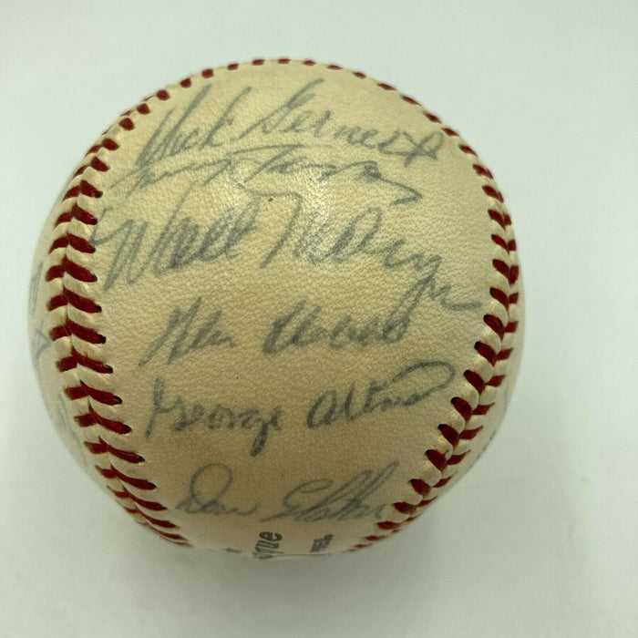 1960 Chicago Cubs Team Signed National League Baseball Ernie Banks With JSA COA