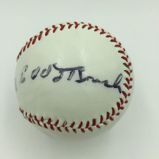 Rare Edd Roush & Fred Roush Brothers Signed Autographed Baseball With JSA COA
