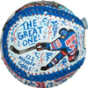 Wayne Gretzky Signed Charles Fazzino Hand Painted Pop Art Baseball JSA Sticker