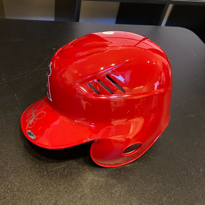 Albert Pujols Signed Los Angeles Angels Game Model Helmet UDA Upper Deck COA
