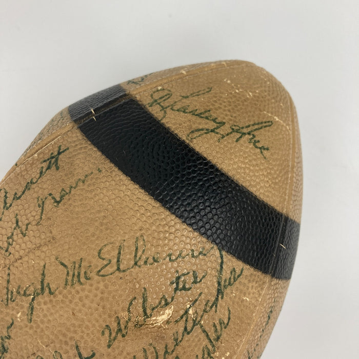 1959 NFL Pro Bowl Multi Signed Football 50 Sigs Johnny Unitas JSA COA RARE