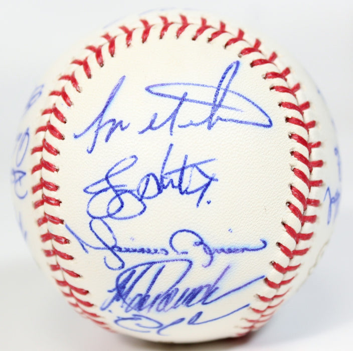 2009 New York Yankees Team Signed World Series Baseball Derek Jeter JSA COA