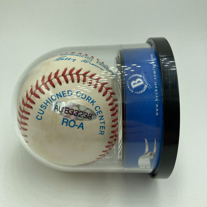 Mickey Mantle Signed AL Baseball Upper Deck UDA Beckett Graded 10 GEM MINT