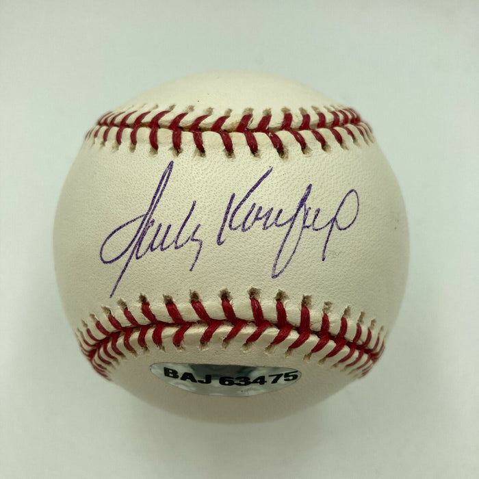 Sandy Koufax Signed Major League Baseball With UDA Upper Deck Authentic COA