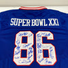 1986 New York Giants Super Bowl Champs Team Signed Jersey JSA