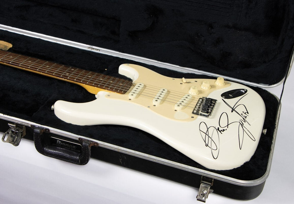 Bruce Springsteen Signed Fender Squire Stratocaster Guitar PSA DNA Huge Auto!