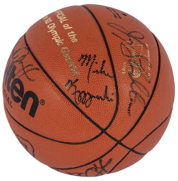 1992 Dream Team Olympics Team USA Signed Basketball Michael Jordan 14 Sigs PSA