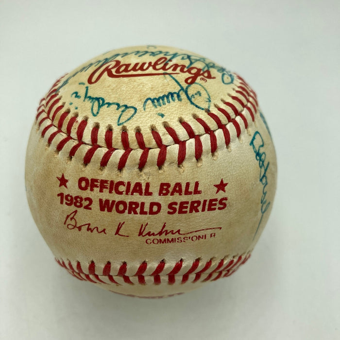 1982 St. Louis Cardinals World Series Champs Team Signed Baseball Beckett COA