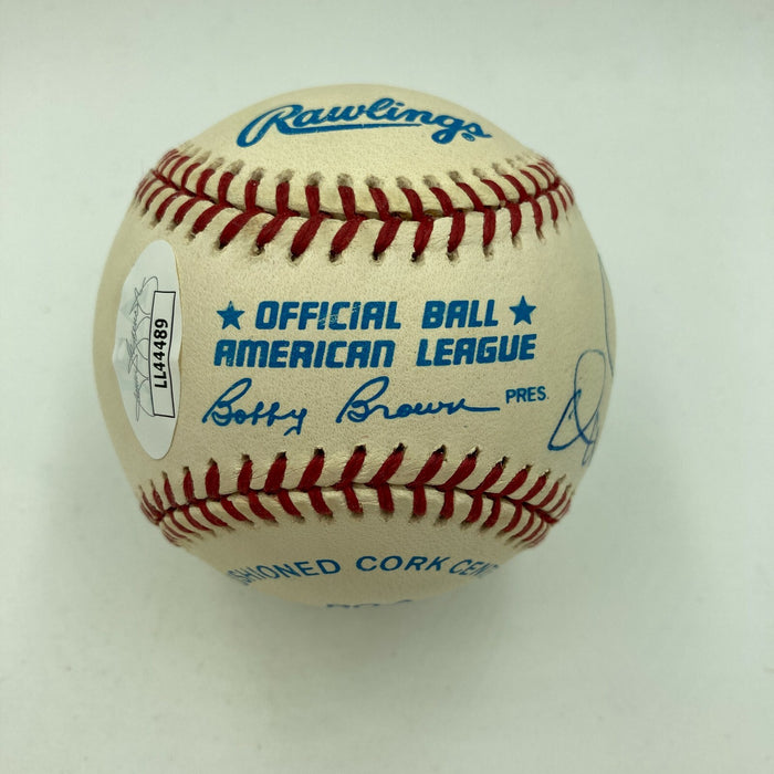 Michael Moriarty & Olympia Dukaki Signed Autographed Baseball Movie Star JSA COA