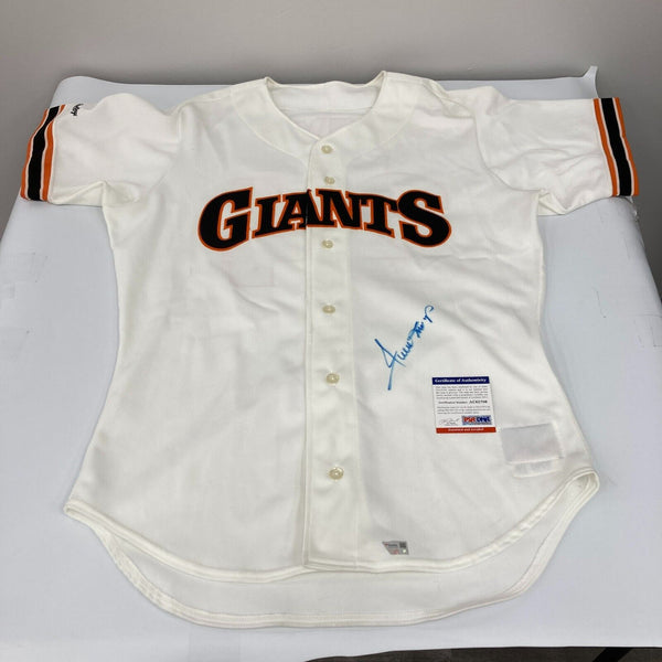 Willie Mays Signed San Francisco Giants Authentic Game Model Jersey PSA DNA COA