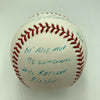 Andy Pettitte Signed Heavily Inscribed STAT MLB Baseball 11/24 JSA COA