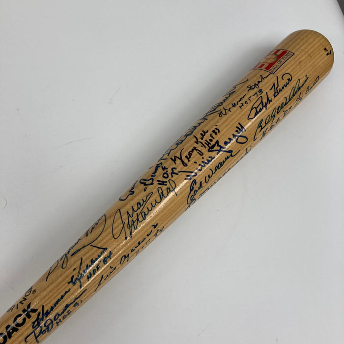 Beautiful Hall Of Fame Multi Signed Cooperstown Baseball Bat W/Inscriptions JSA
