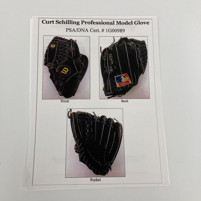 Curt Schilling Game Used 1991 Wilson Baseball Glove PSA DNA COA