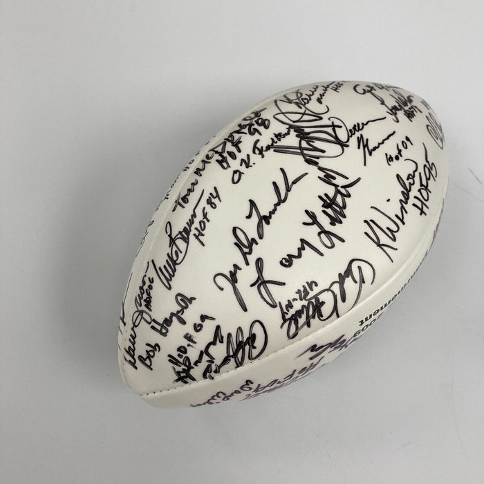 Rod Woodson 2009 Hall Of Fame Enshrinement Signed Football 43 Signatures