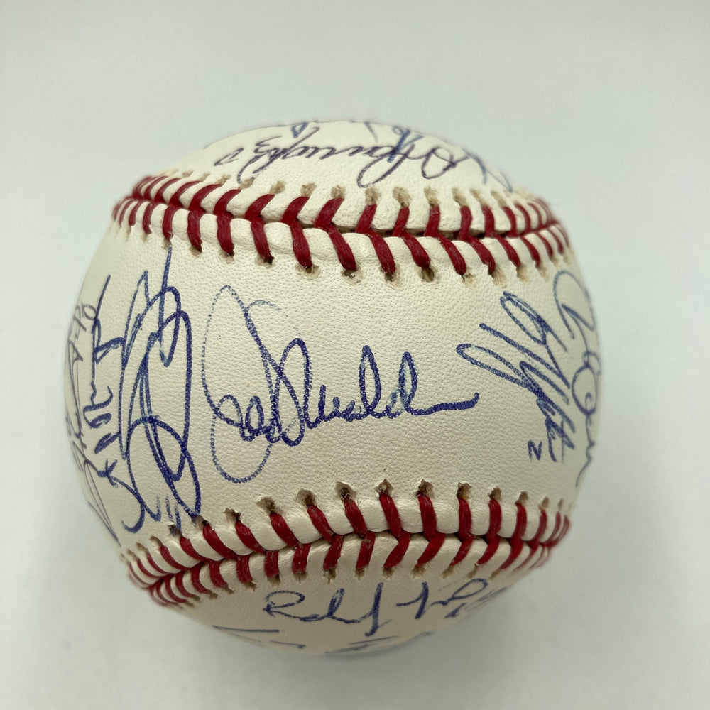 2007 Tampa Bay Devil Rays Team Signed Baseball 30 Sigs MLB Authenticated Holo