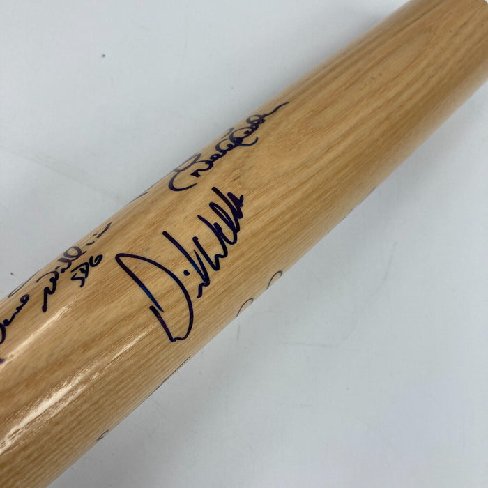 1998 NY Yankees WS Champs Team Signed Bat Derek Jeter Mariano Rivera JSA COA