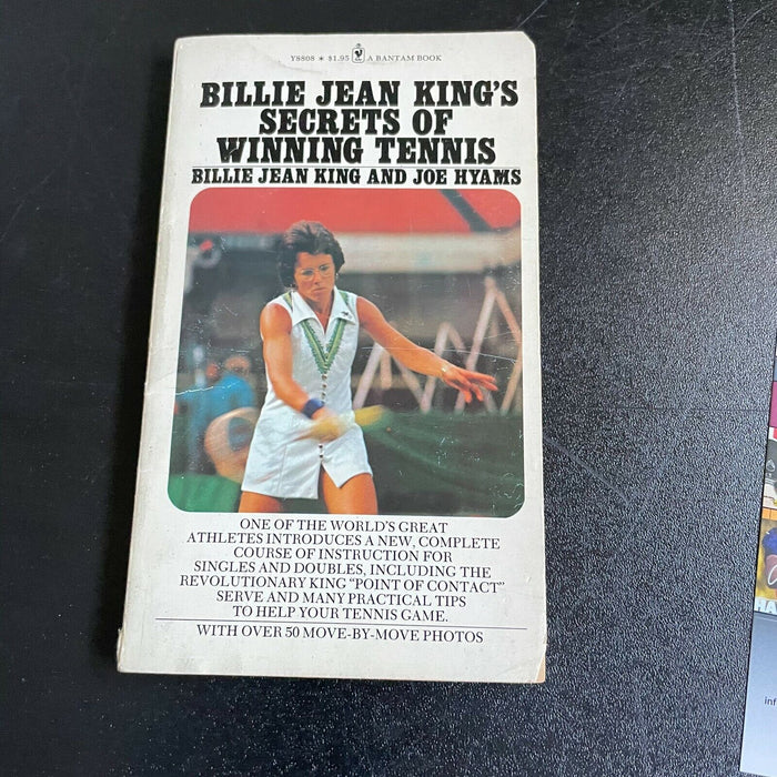 Billie Jean King Signed Autographed Tennis Book With JSA COA