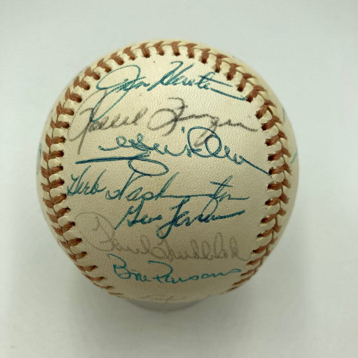 1974 Oakland A’s World Series Champs Team Signed Baseball JSA COA