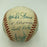 1948 Cleveland Indians W.S. Champs Team Signed Baseball Satchel Paige JSA COA