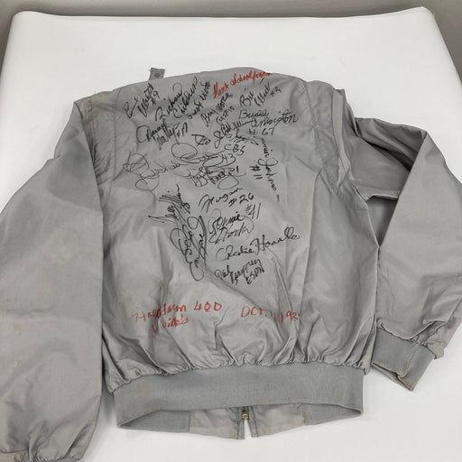 Dale Earnhardt Sr. Richard Petty NASCAR Legends Multi Signed 1987 Jacket JSA COA