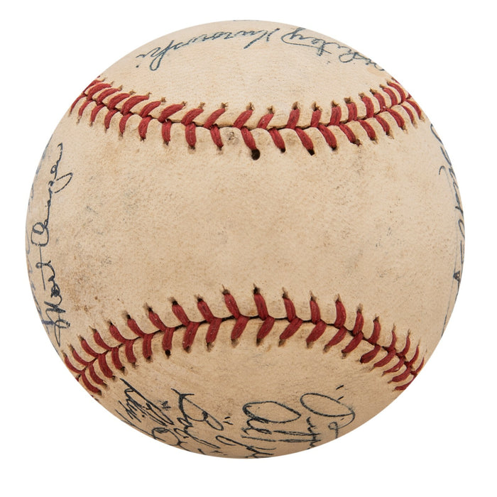 1944 St. Louis Cardinals World Series Champs Team Signed Baseball With JSA COA
