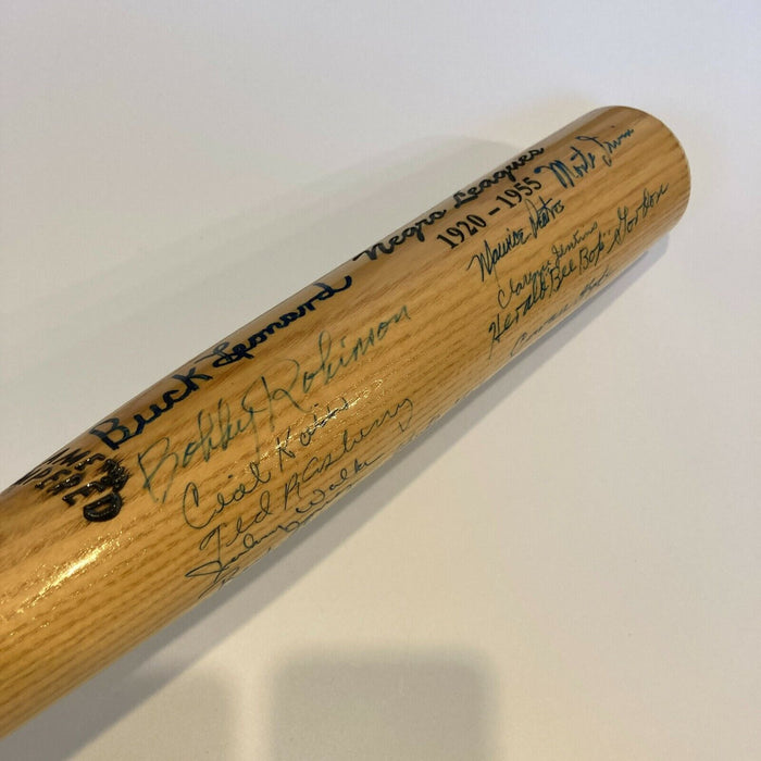 Beautiful Negro League Legends Multi Signed Baseball Bat JSA COA