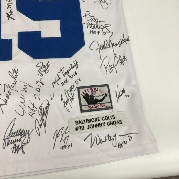 NFL Hall Of Fame Multi Signed Mitchell & Ness Jersey With 40+ Signatures JSA COA