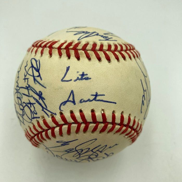 1992 Toronto Blue Jays World Series Champs Team Signed W.S. Baseball JSA COA