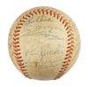 1956 New York Yankees World Series Champs Team Signed Baseball Mickey Mantle PSA