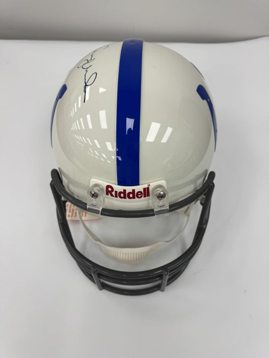 Johnny Unitas Signed Baltimore Colts Riddell Full Size Helmet Beckett COA