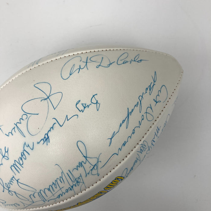 1958 Baltimore Colts NFL Champs Team Signed Football Johnny Unitas JSA COA