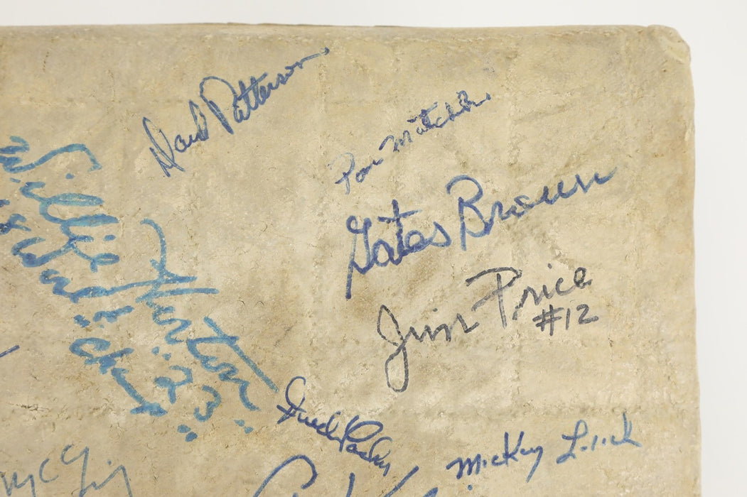 1968 Detroit Tigers World Series Champs Team Signed Game Used Base PSA DNA COA