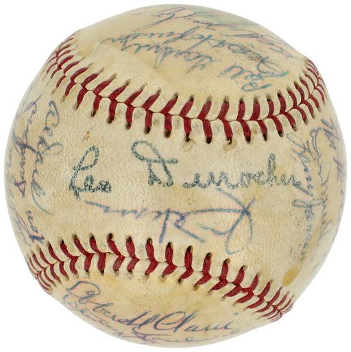 1954 Giants World Series Champs Team Signed Baseball Willie Mays Beckett COA