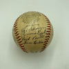 1937 New York Giants NL Champs Team Signed Baseball Mel Ott JSA COA