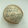 Beautiful HOF Multi Signed Baseball Joe Mccarthy Ernie Banks Stan Musial JSA COA