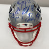 Tom Brady 2014 New England Patriots Super Bowl Champs Team Signed Helmet Steiner