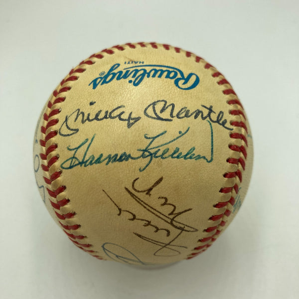 Mickey Mantle & Ted Williams Hall Of Fame Multi Signed Baseball JSA COA