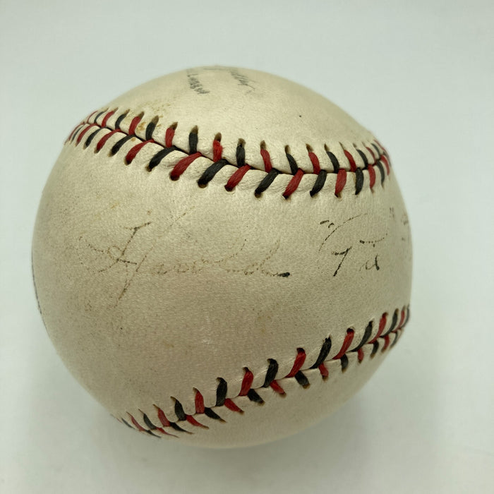 Harold Pie Traynor Full Name Single Signed 1925 National League Baseball PSA DNA