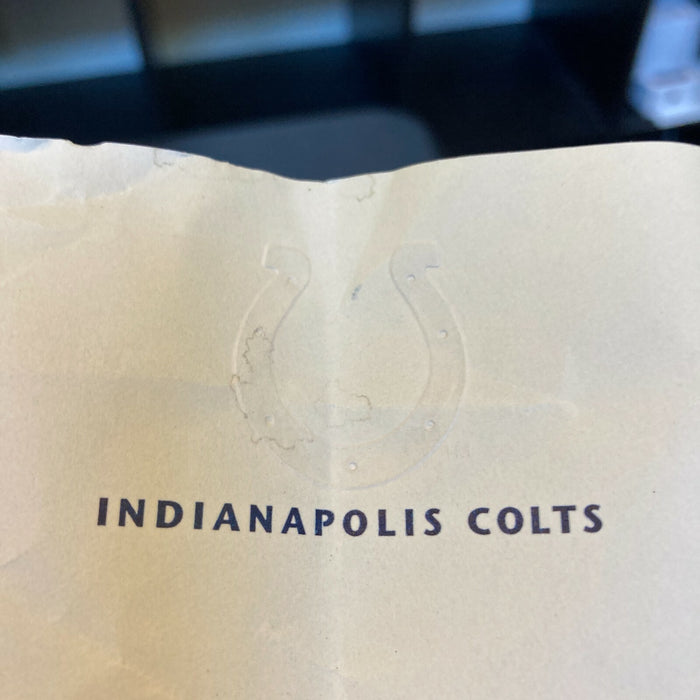 2010 Indianapolis Colts Team Signed Autographed Wilson NFL Football