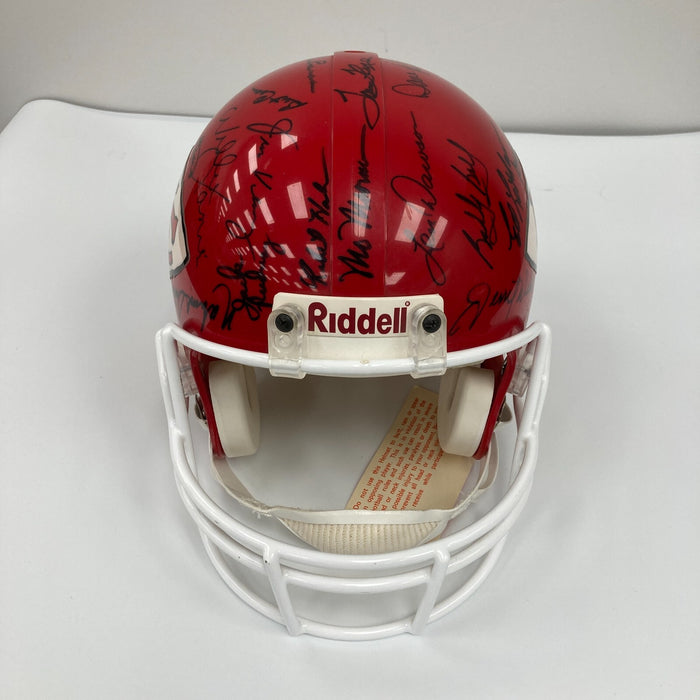 1969 KANSAS CITY CHIEFS SUPER BOWL IV CHAMPIONS TEAM SIGNED HELMET JSA COA