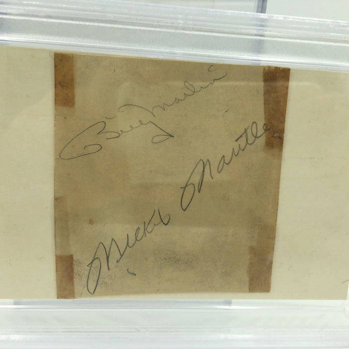 1952 Mickey Mantle Billy Martin Early Career Signed Cut PSA DNA