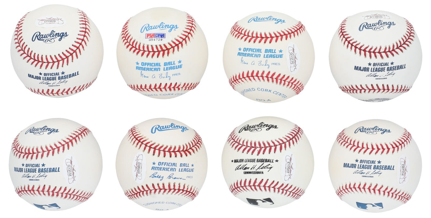 1958 New York Yankees WS Champs Team Signed Baseball Collection 33 Balls PSA JSA