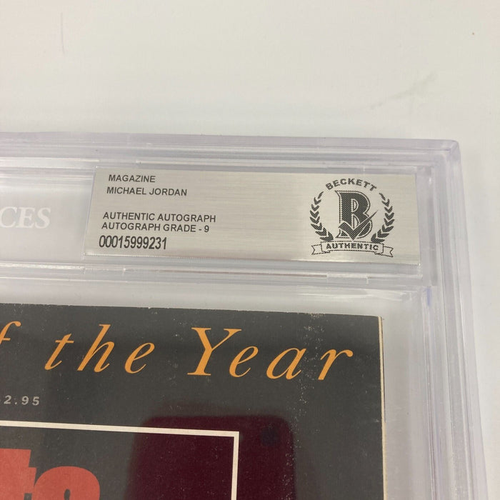 Michael Jordan Signed 1991 Sports Illustrated Magazine Beckett Graded 9 MINT