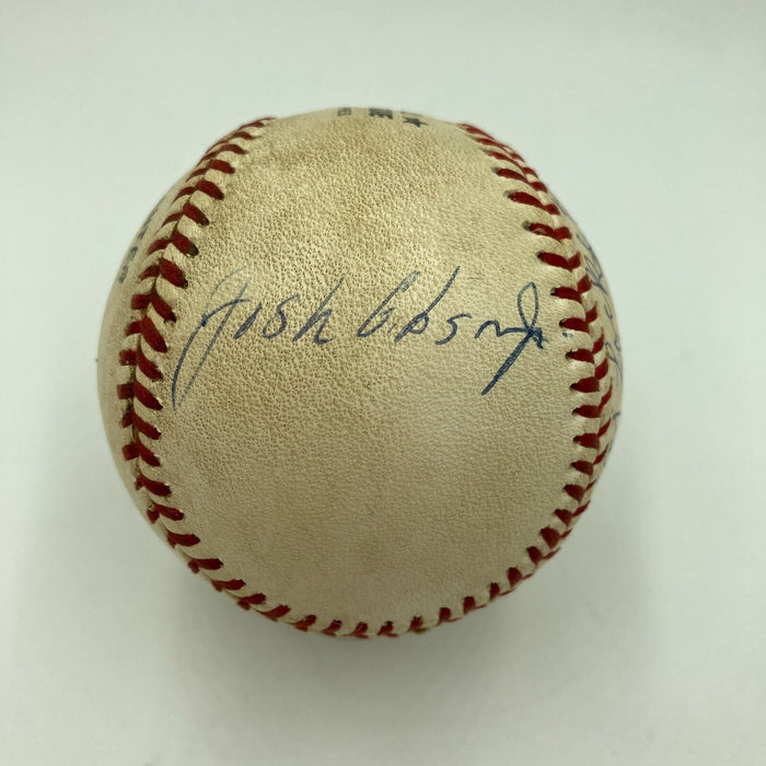 Josh Gibson Jr. & Negro League Legends Multi Signed Baseball With JSA COA