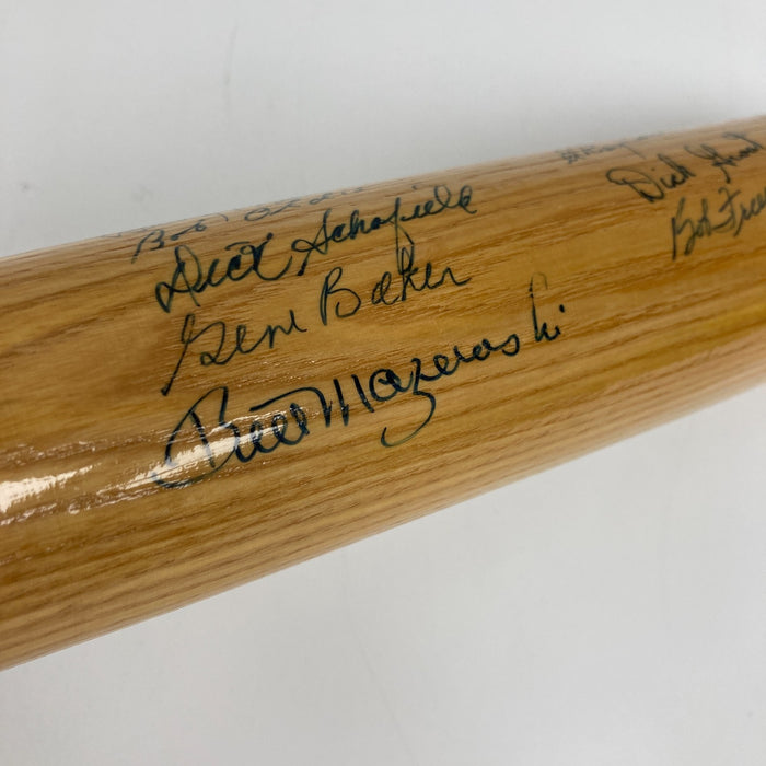 1960 Pittsburgh Pirates World Series Champs Team Signed Bat Beckett COA